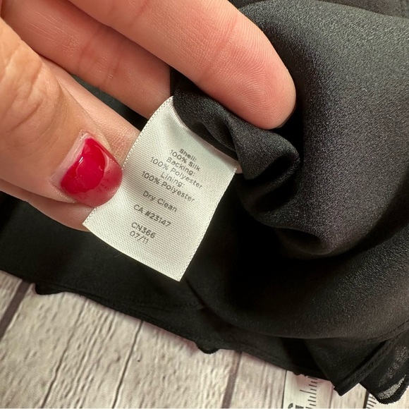 talbots silk layered ruffles chiffon skirt - Picture 6 of 6